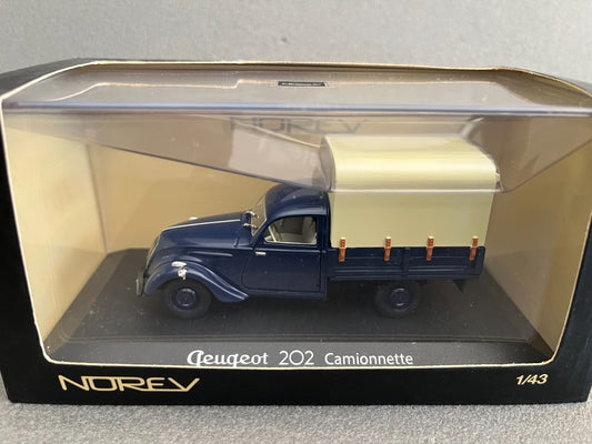 Voiture Miniature Peugeot 202 Pick Up Camionnette Norev au 1/43