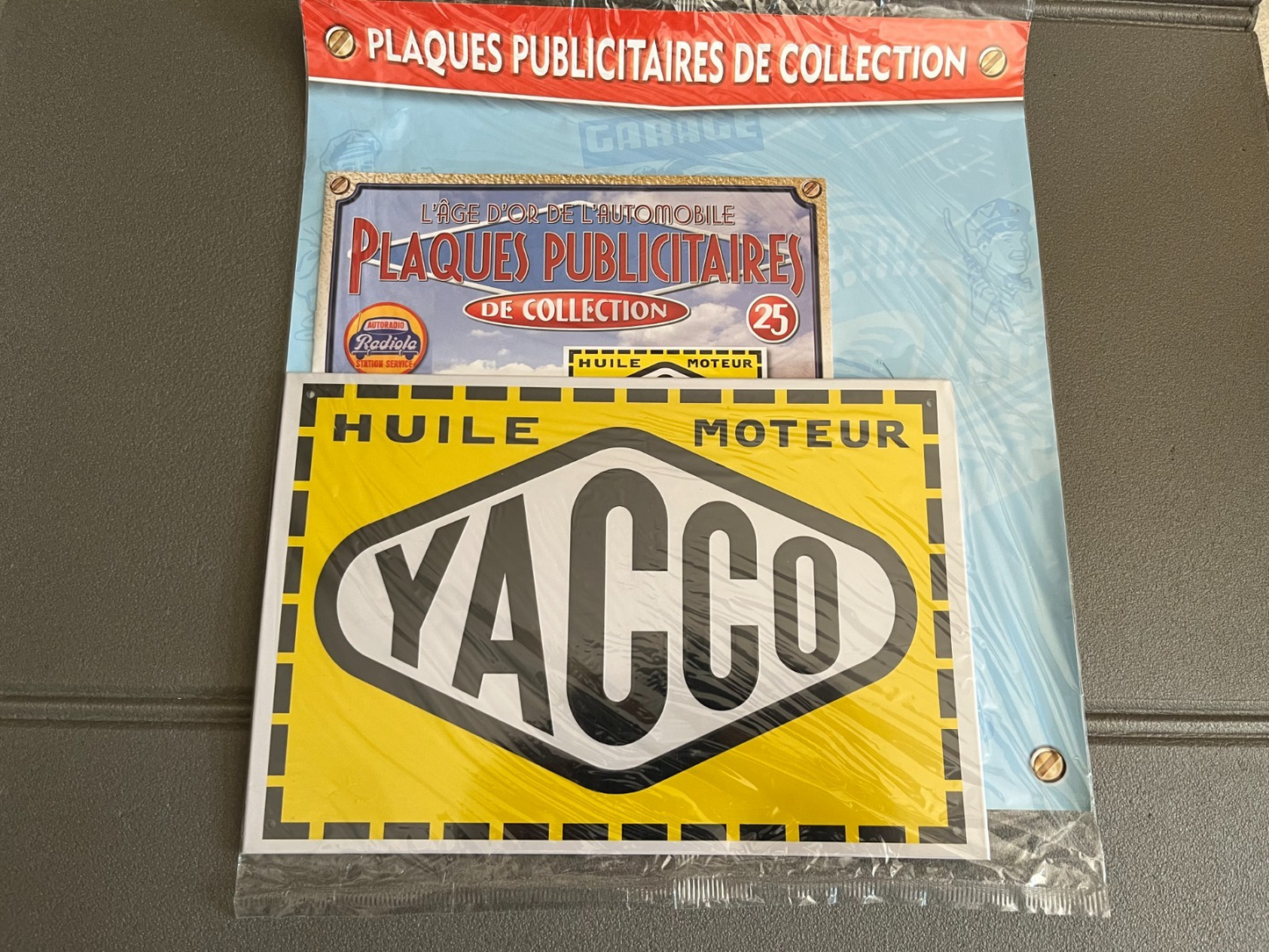 Plaque Métal Voiture Automobile Publicitaire Collection Huile Yacco