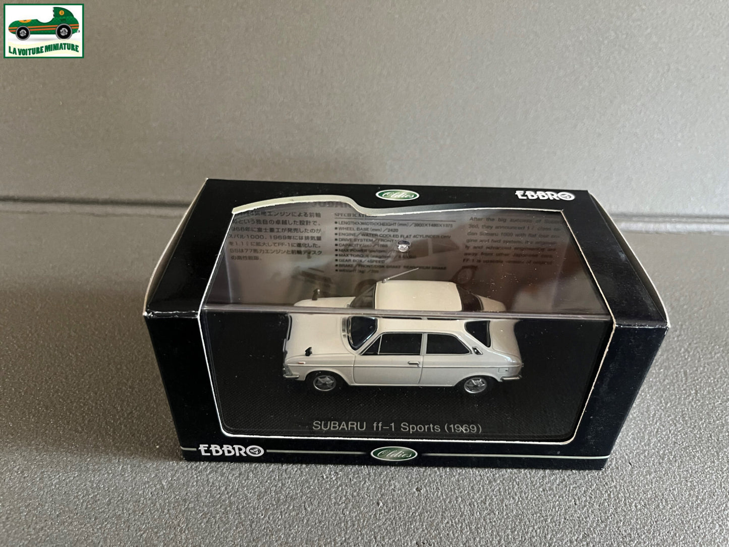 Voiture Miniature Subaru FF-1 Sports 1969 Ebbro au 1/43