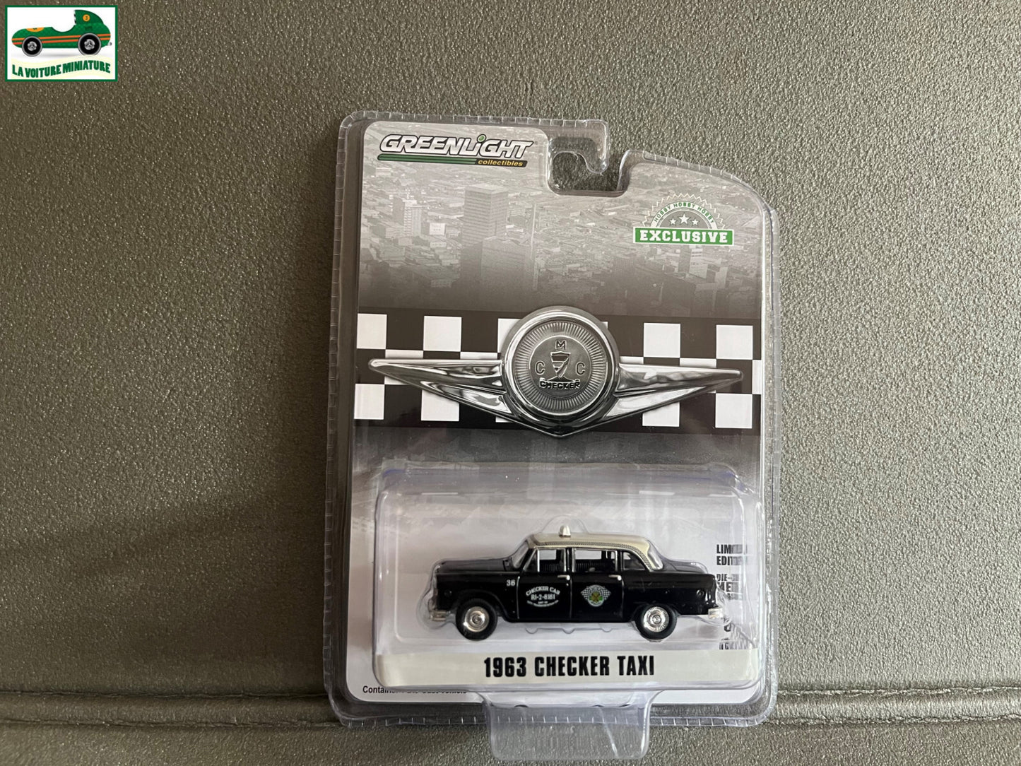 Voiture Miniature 1963 Checker Taxi Greenlight au 1/64