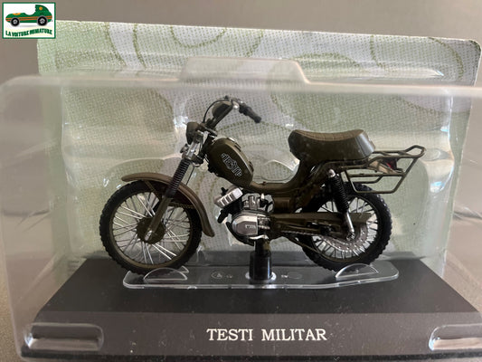 Moto Cyclomoteur miniature Testi Militar Leo Models 1/18