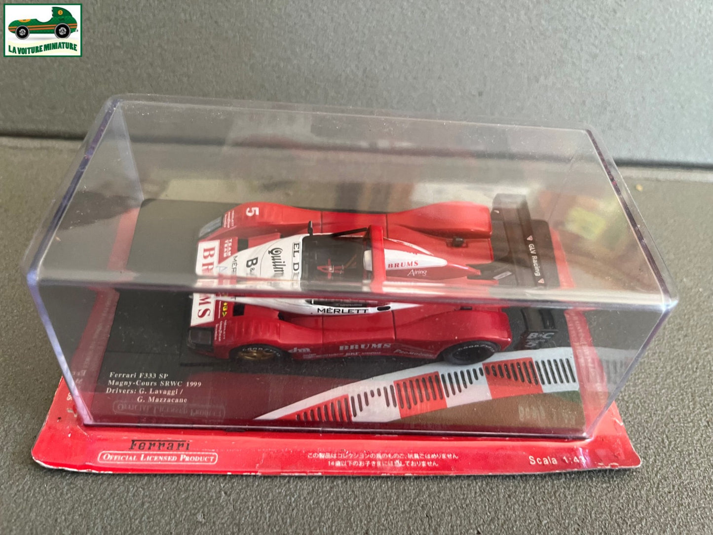 Voiture miniature Collection Ferrari F333 SP Magny Cours SRWC 1999 1/43