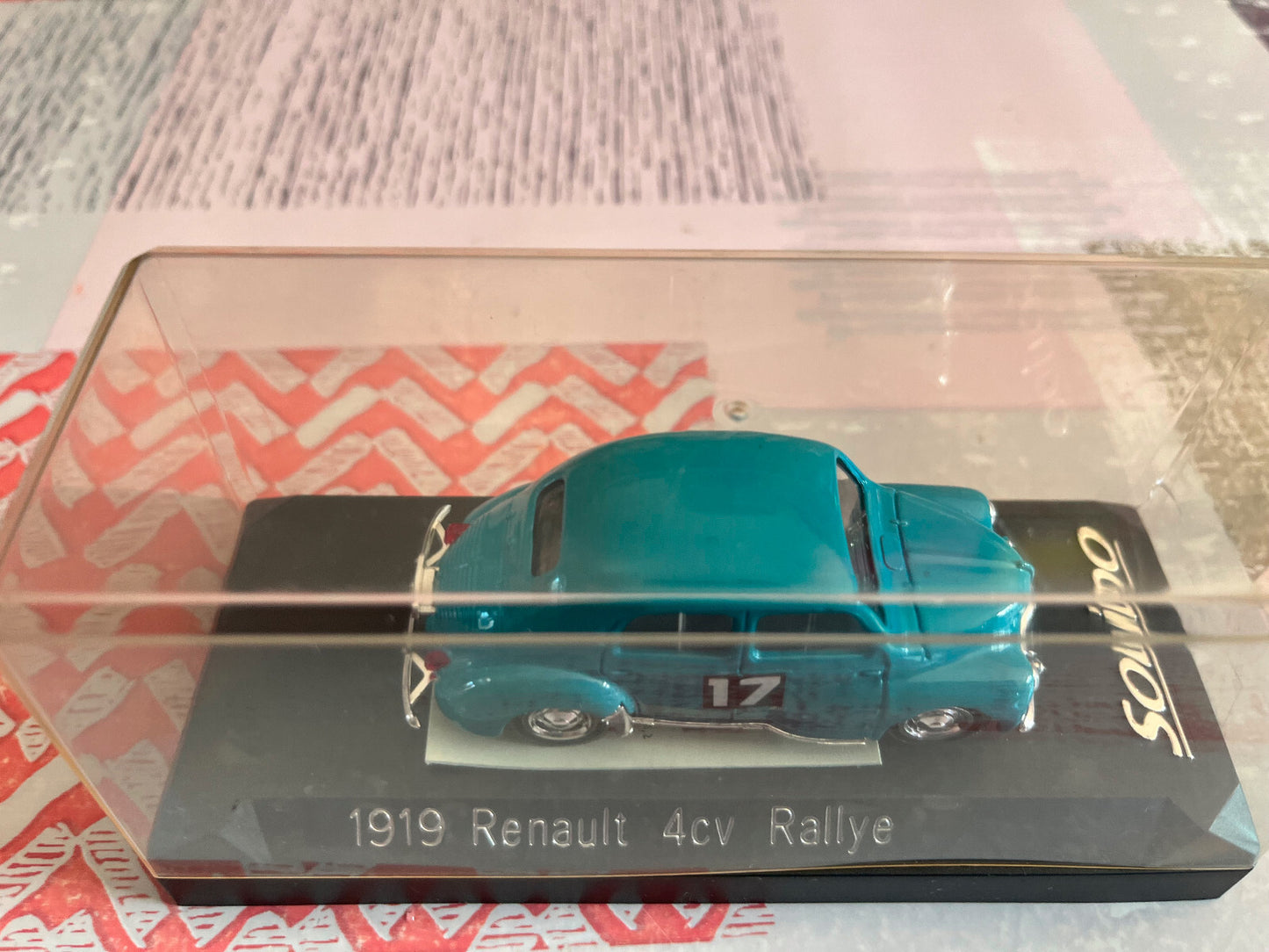 Voiture Miniature 1919 Renault 4CV Rallye Solido au 1/43