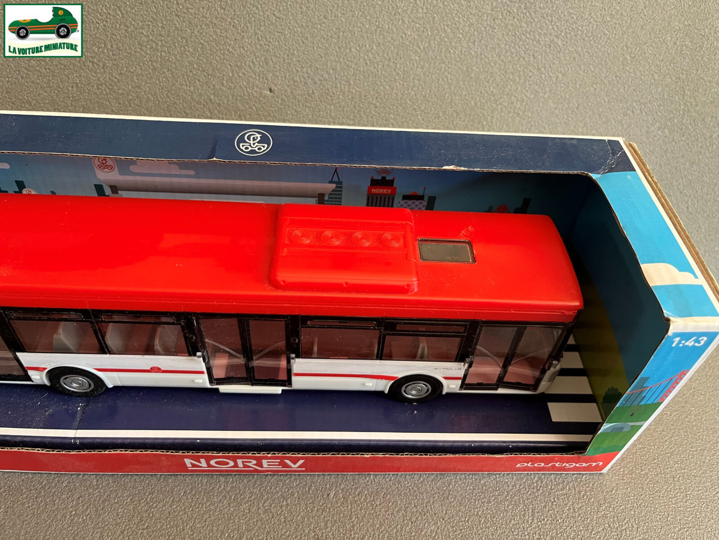 Voiture miniature Autobus Iveco Irisbus Citelis Norev Plastigam au 1/43