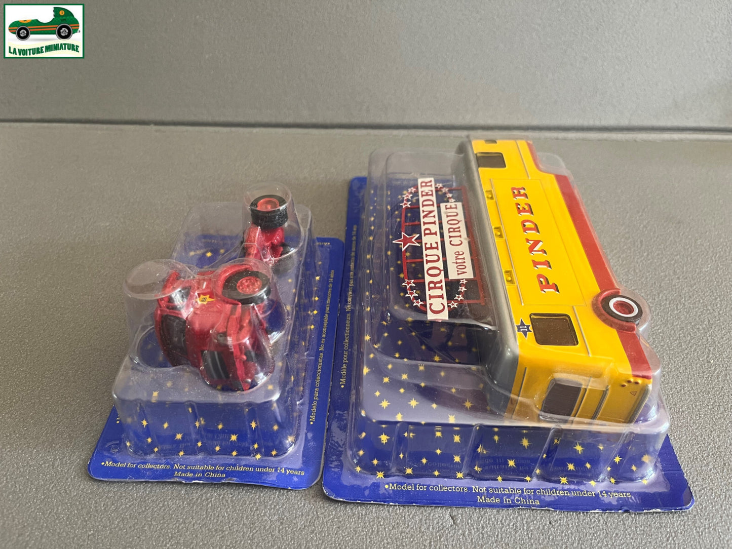 Voiture Miniature Tracteur Saviem Remorque Podium Cirque Pinder Altaya 1/64