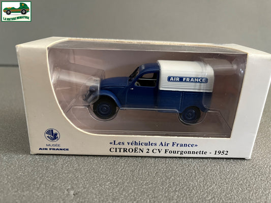 Voiture miniature Citroen 2 CV Fourgonnette 1952 Air France Norev au 1/43