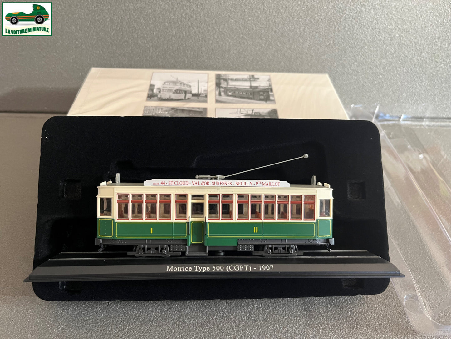 Voiture Miniature Tramway MotriceType 500 CGPT 1907 Ixo Atlas au 1/87