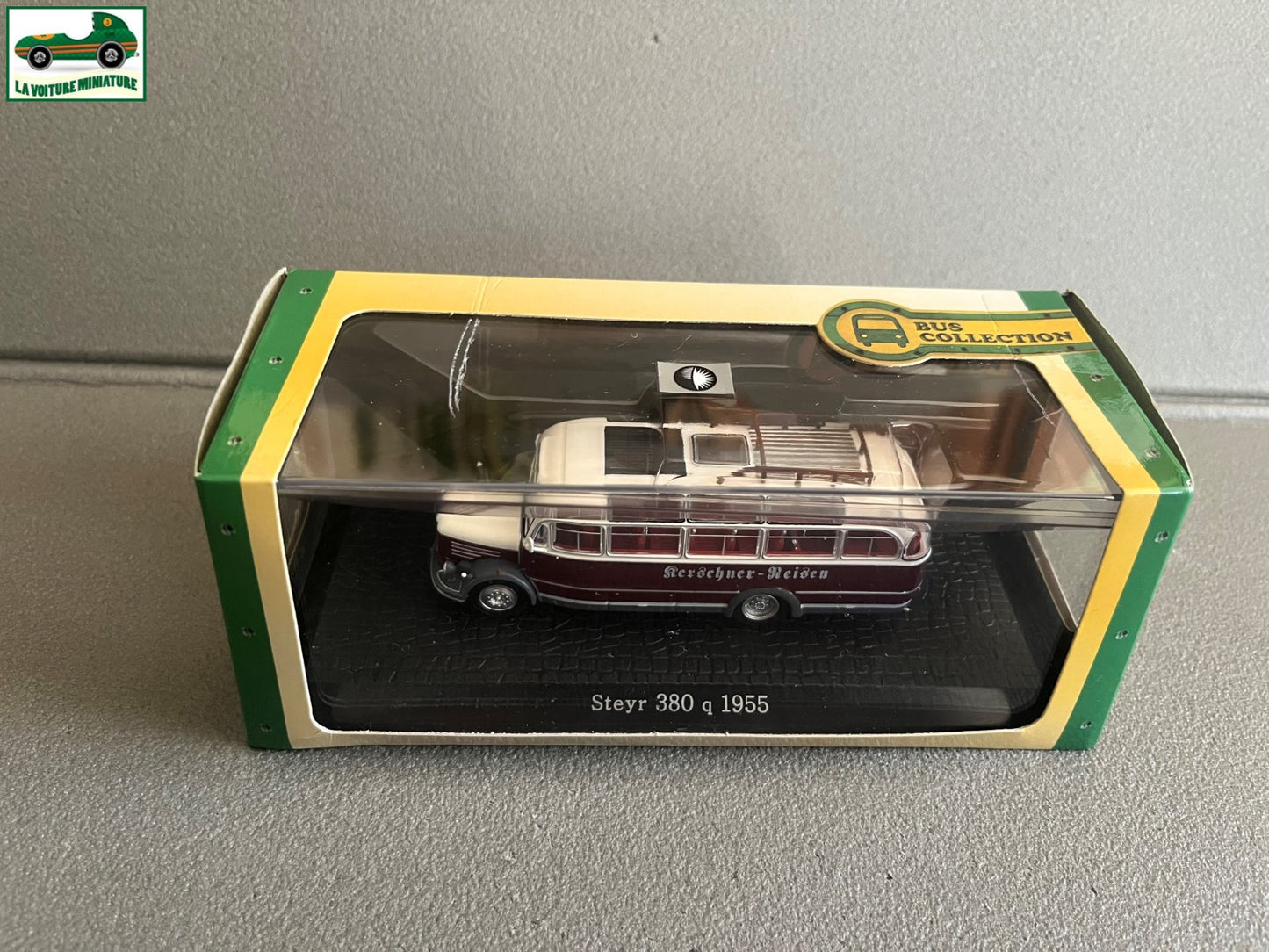 Voiture miniature Steyr 380 q 1955 Autobus Autocar Bus Collection Atlas 1/72