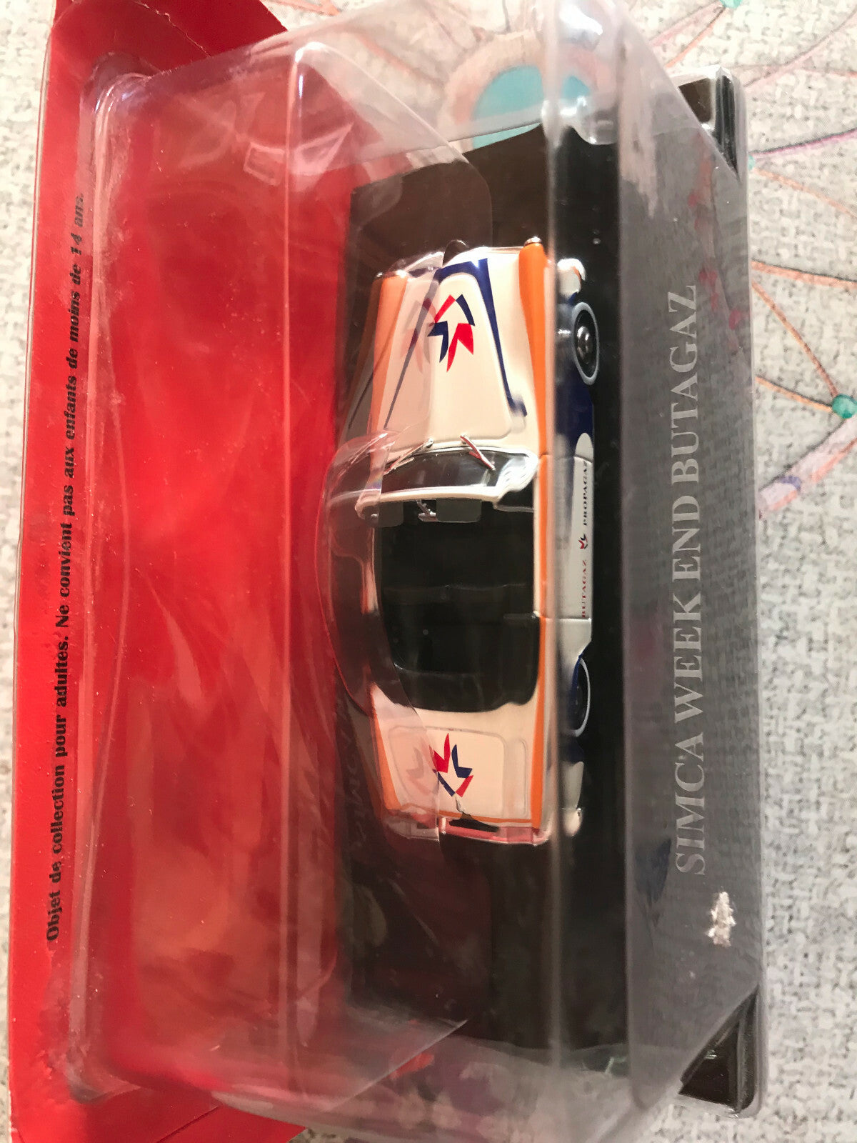 Voiture miniature Simca Week End Butagaz Auto Plus Hachette au 1/43
