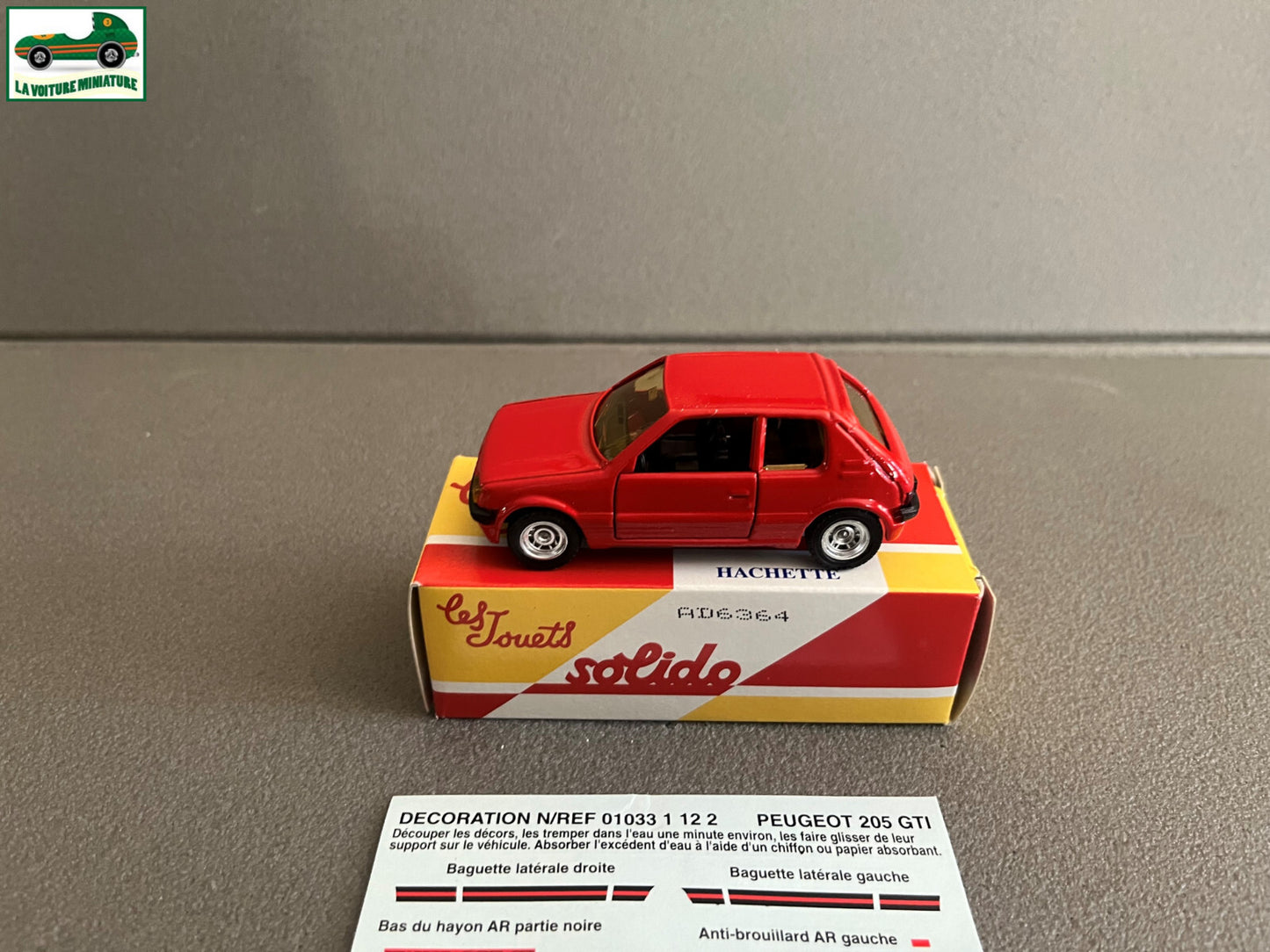 Voiture Miniature Peugeot 205 GTI 1984 Solido Hachette 1/43