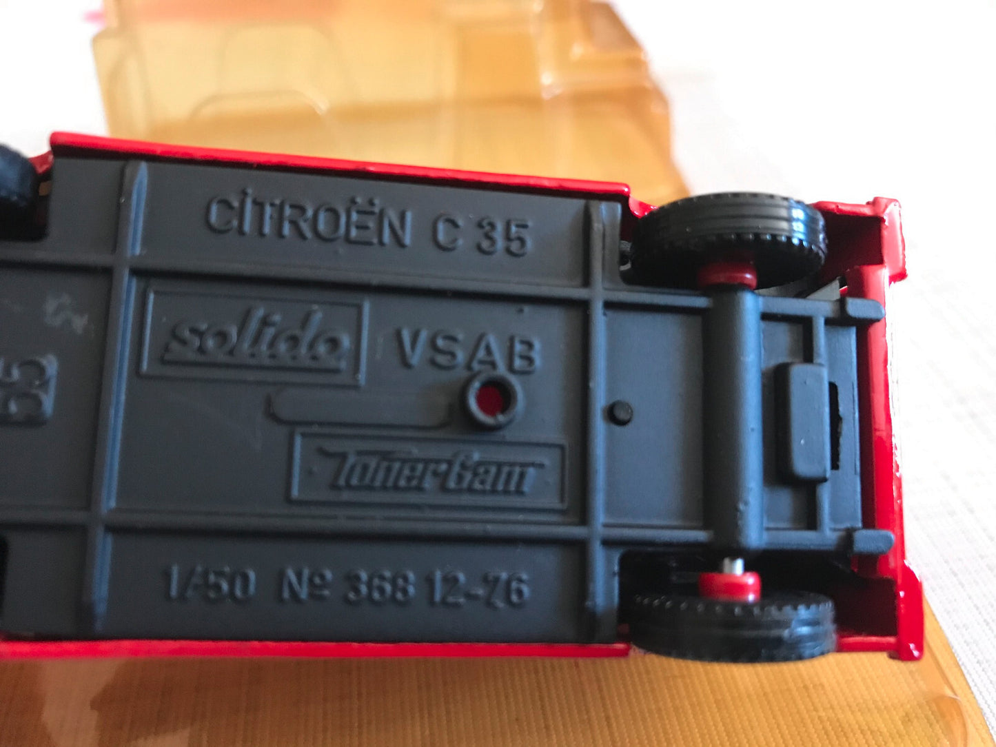 Voiture Miniature Pompiers Citroen C35 VSAB Solido au 1/50