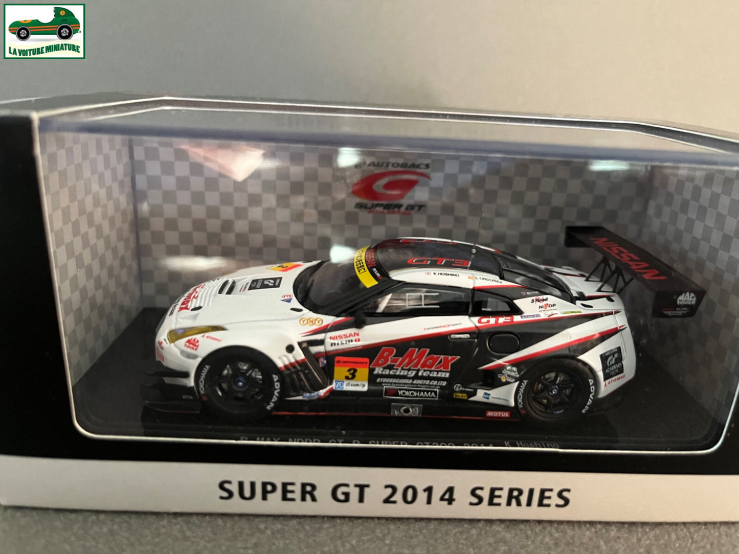 Voiture Miniature B-Max NDDP GT-R Super GT300 2014 Ebbro au 1/43
