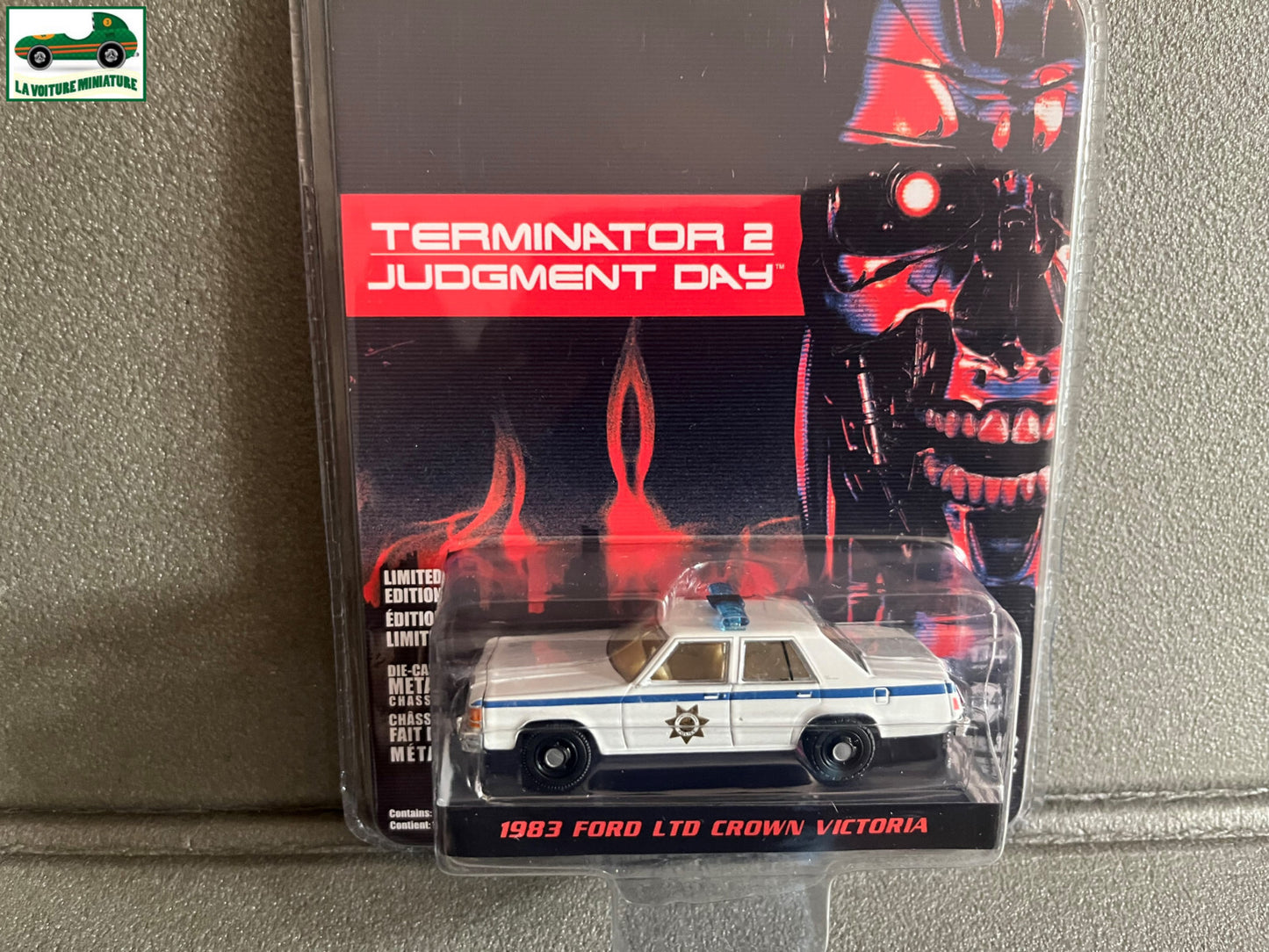 Voiture Miniature 1983 Ford LTD Crown Victoria Terminator Greenlight au 1/64