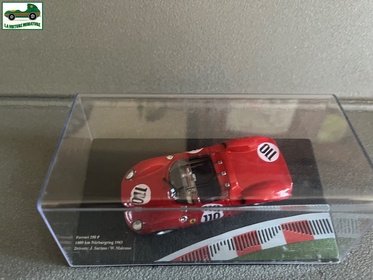 Voiture miniature Collection Ferrari 250P 1000 km Nurburgring 1963 au 1/43
