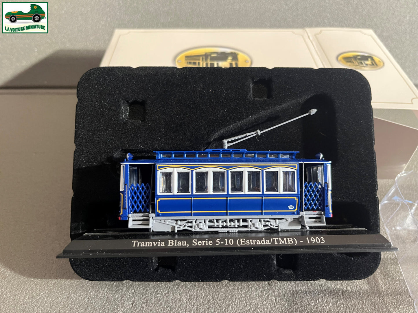 Voiture Miniature Tramway Tramvia Blau Serie 5-10 1903 Ixo Atlas au 1/87