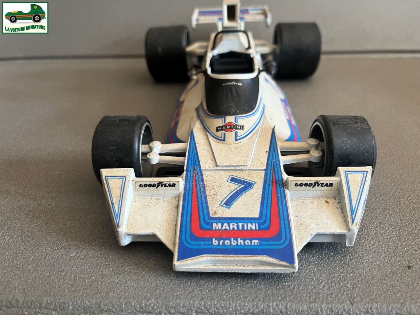 Ancienne Voiture Miniature Brabham BT44 Martini F1 Polistil Italy au 1/15