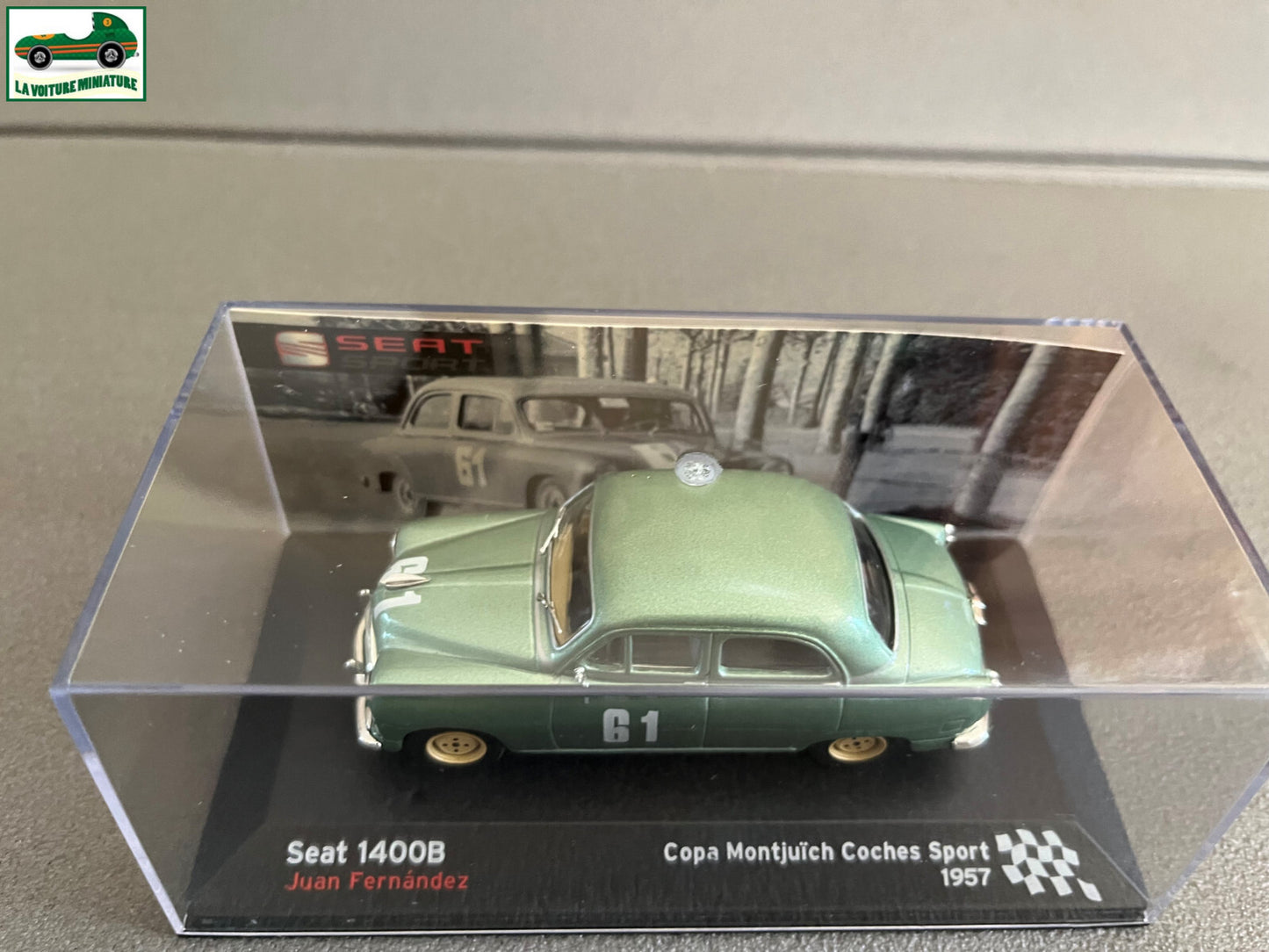 Voiture Miniature Seat 1400B Copa Montjuich Coches Sport 1957 Rallye au 1/43