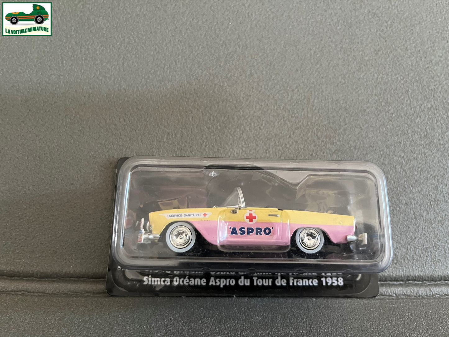 Voiture Miniature Simca Océane Aspro 1958 Tour de France Vélo Norev 1/43