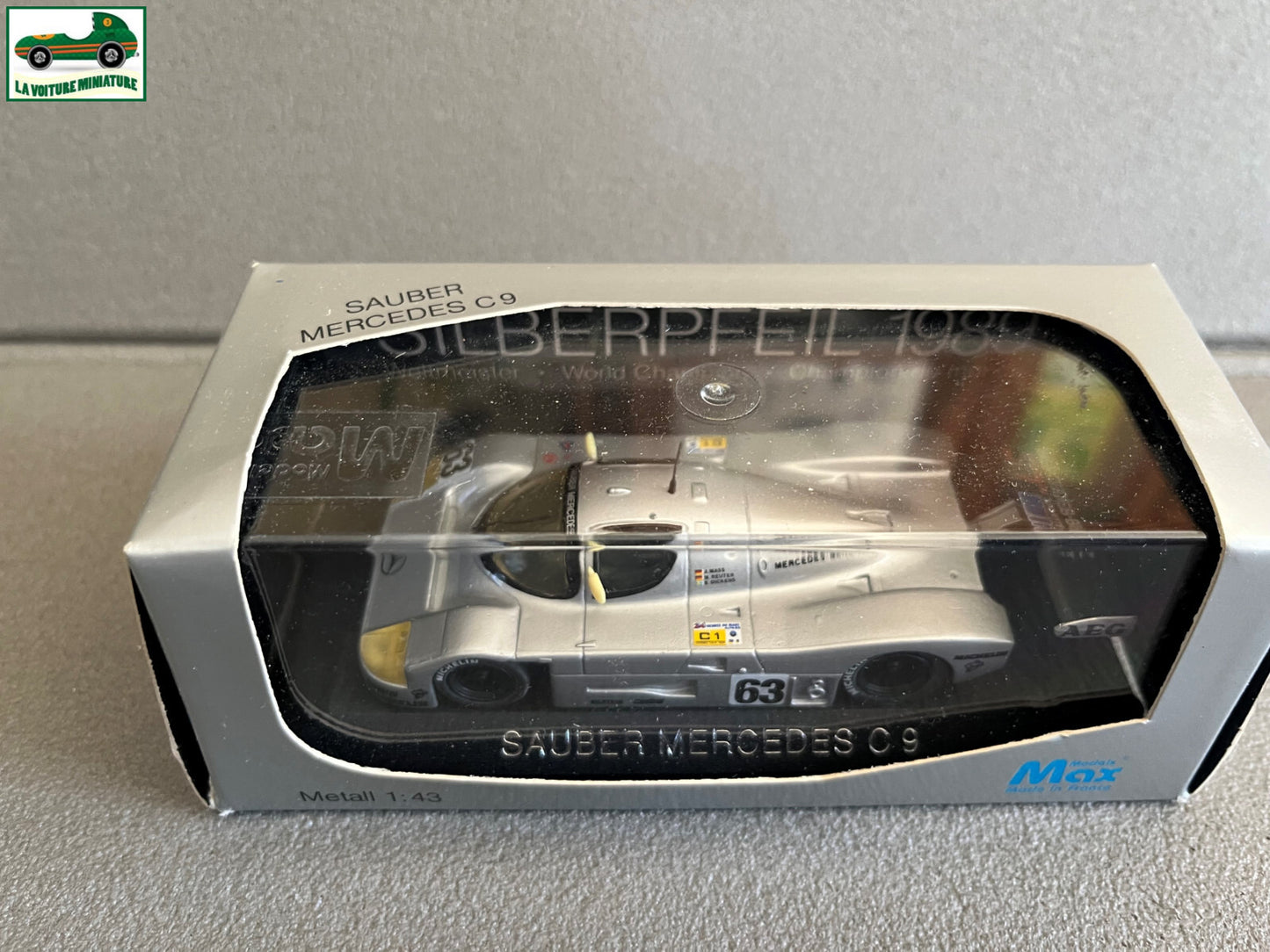 Voiture miniature Sauber Mercedes C9 Max Eligor France au 1/43