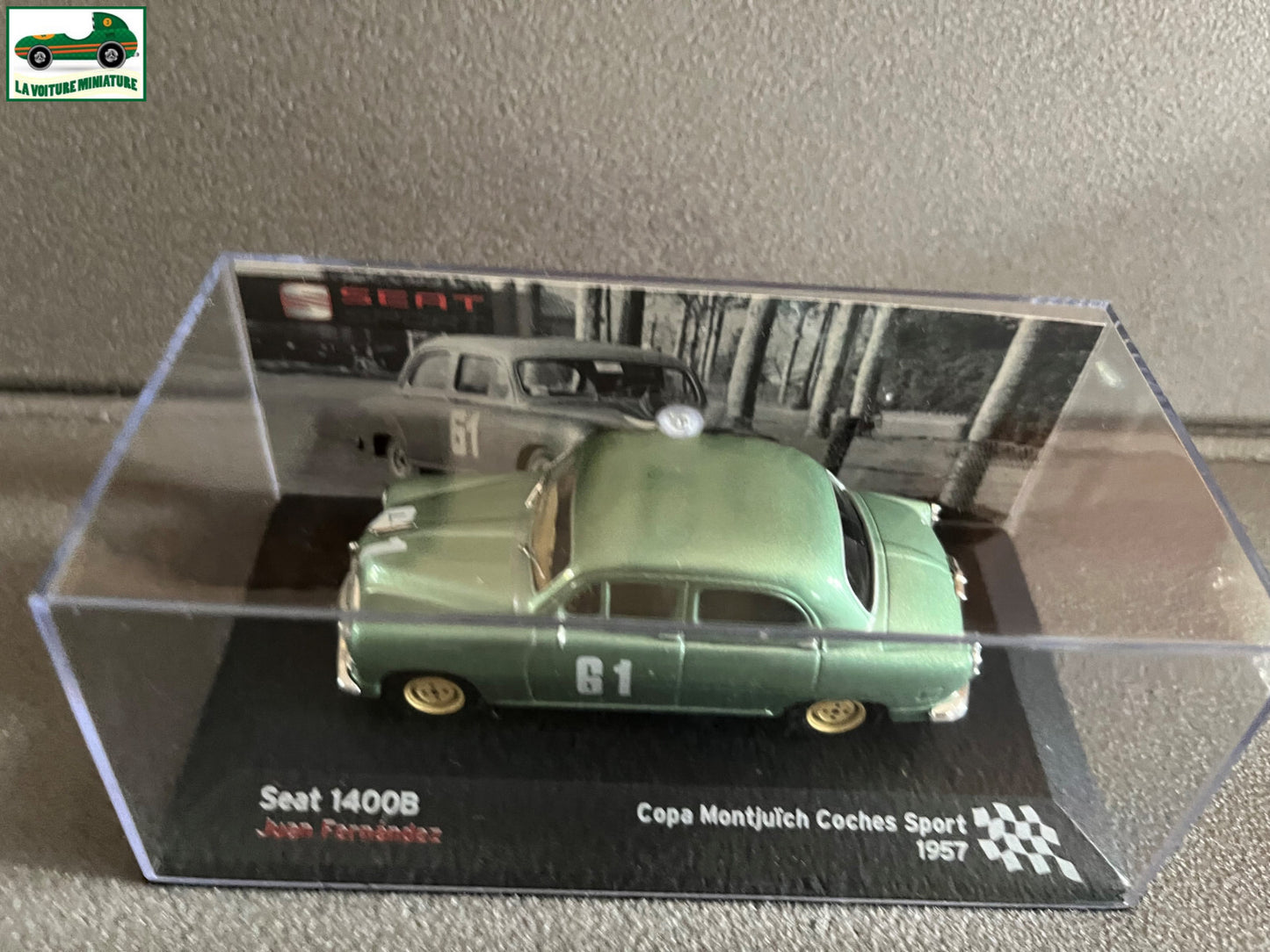 Voiture Miniature Seat 1400B Copa Montjuich Coches Sport 1957 Rallye au 1/43