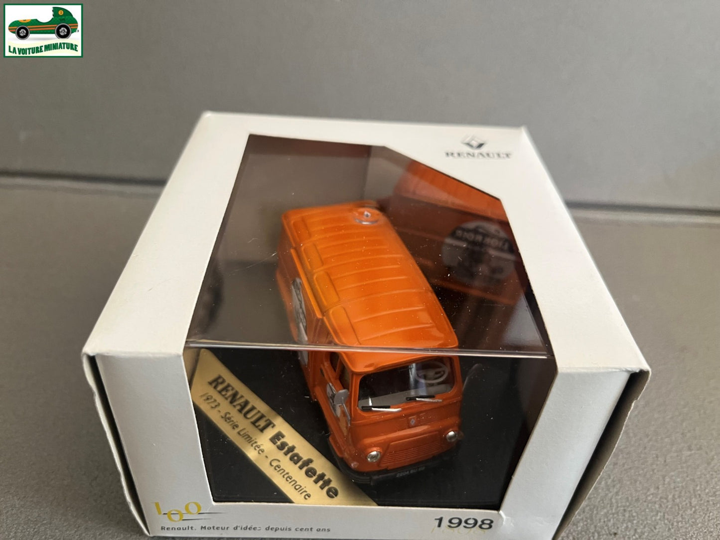 Voiture Miniature Renault Estafette Lion Noir Centenaire Vitesse au 1/43