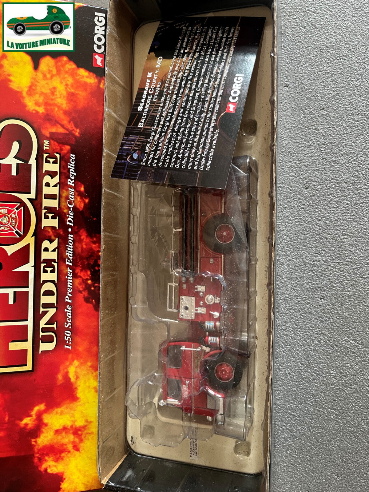 Voiture miniature Camion Pompiers Seagrave K Baltimore Corgi Heroes 1/50