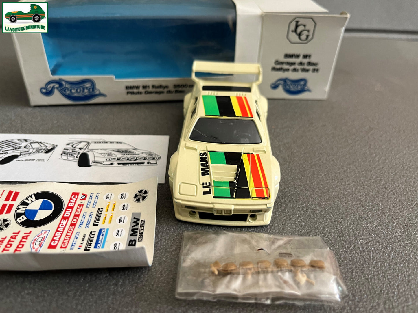 Voiture miniature Kit BMW M1 Garage du Bac Rallye du Var Record Solido 1/43