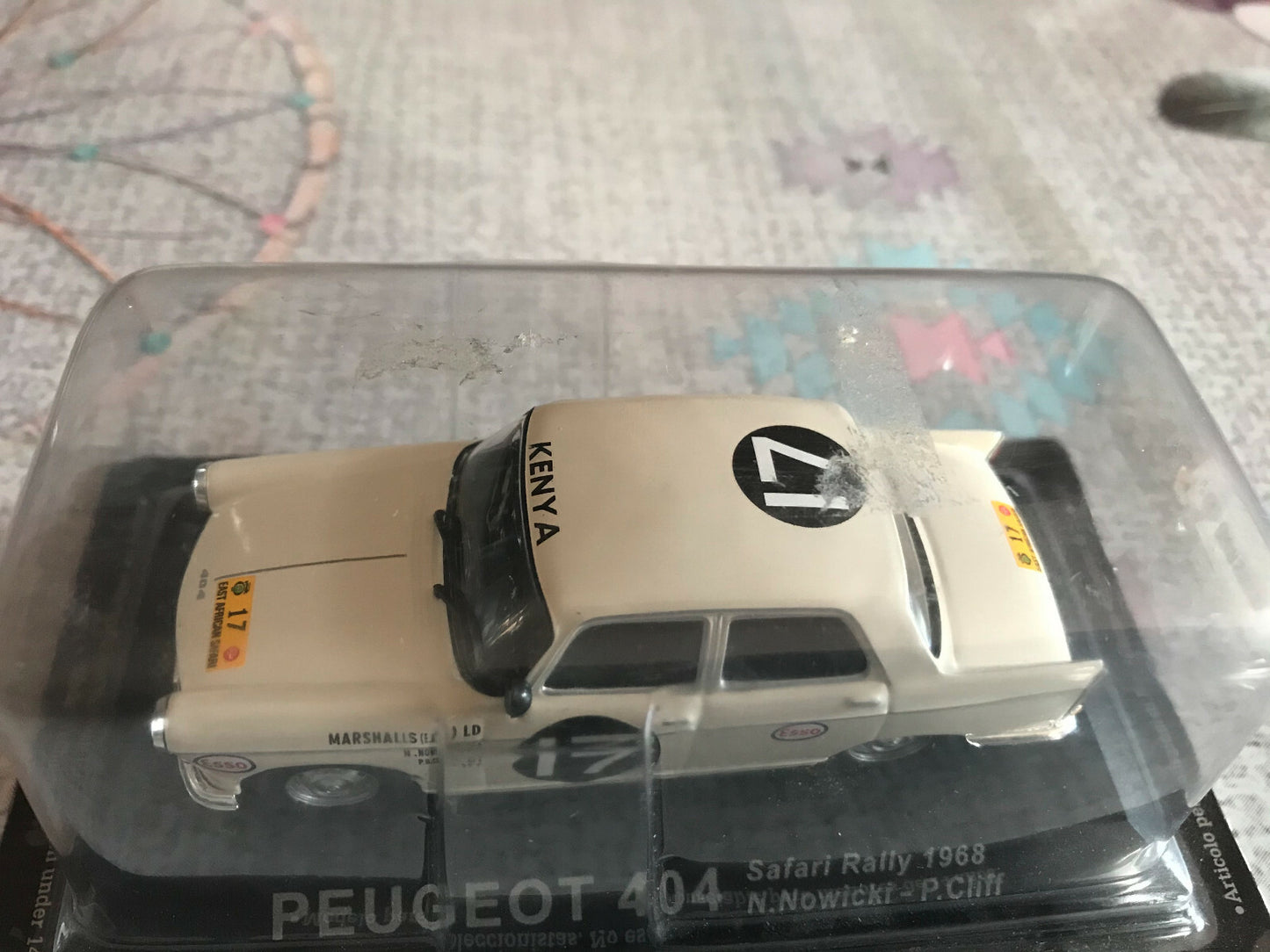 Voiture miniature Peugeot 404 Safari Rally 1968 Nowicki Cliff Rallye 1/43