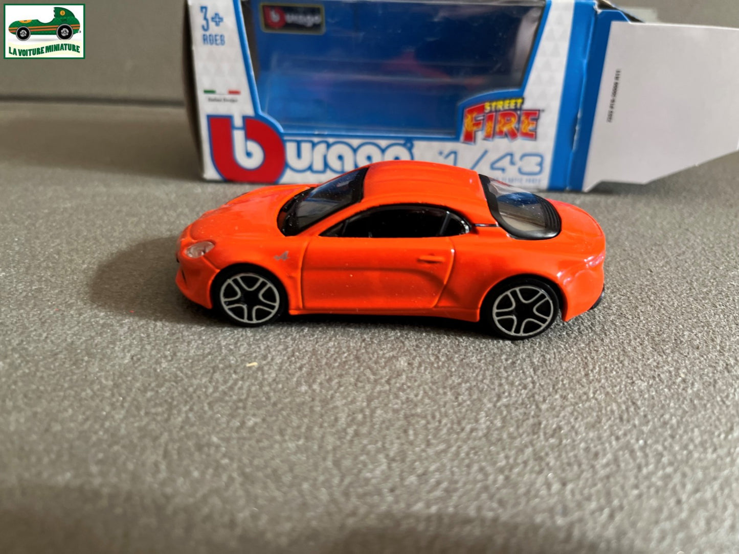 Voiture Miniature Renault Alpine A110 2018 Burago Orange au 1/43