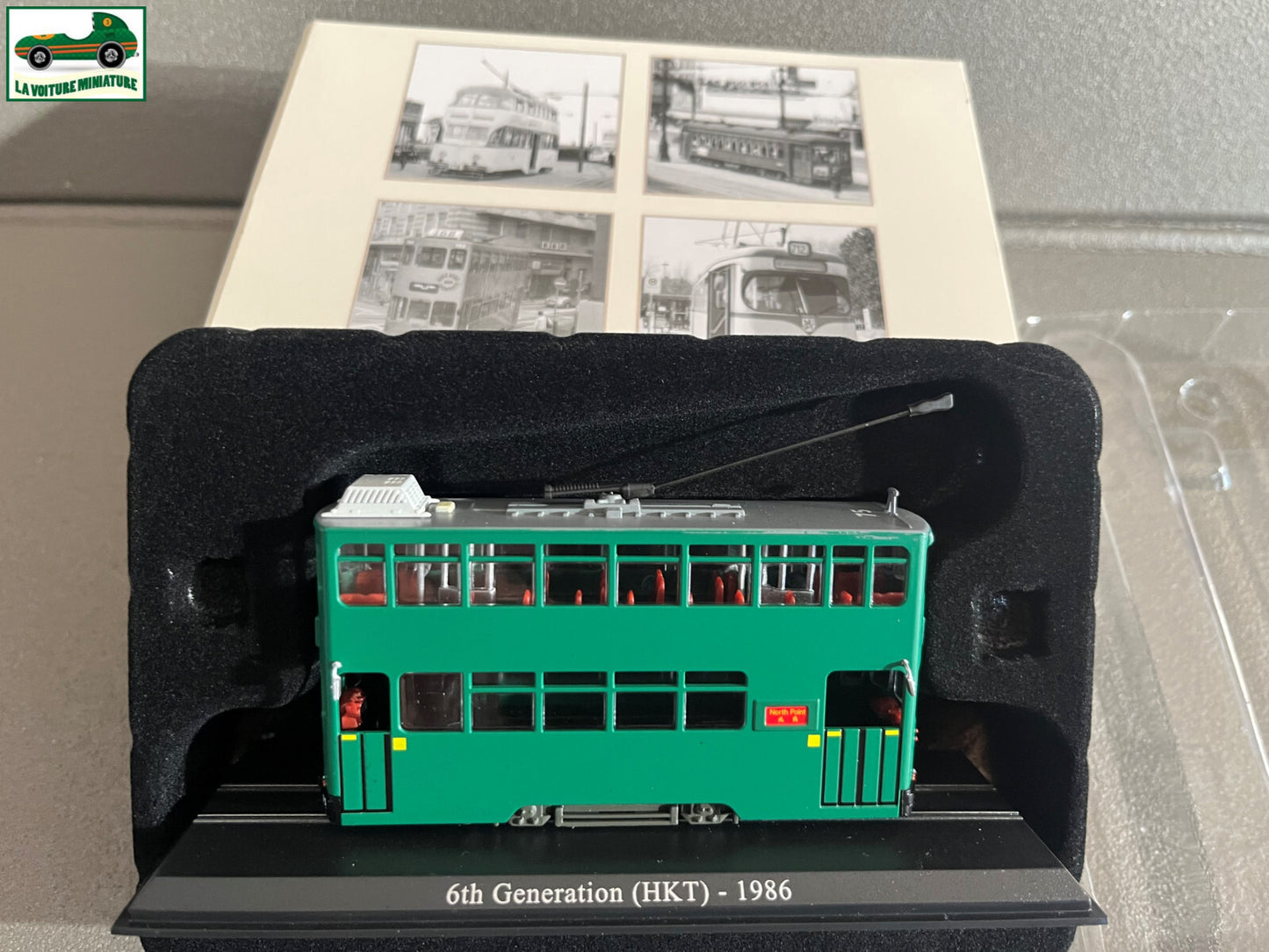Voiture Miniature Tramway 6th Generation HKT 1986 Ixo Atlas au 1/87