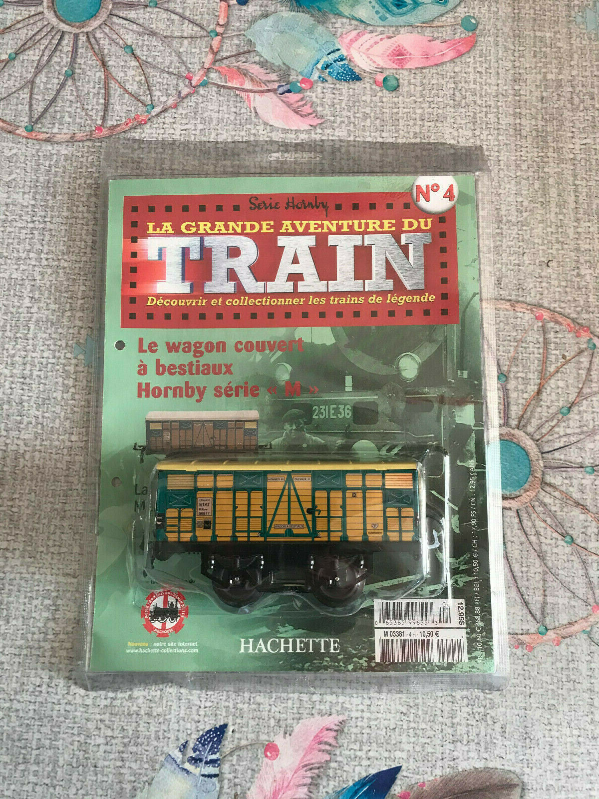 Wagon Couvert Bestiaux M N°4 Hornby Hachette O La Grande Aventure du Train