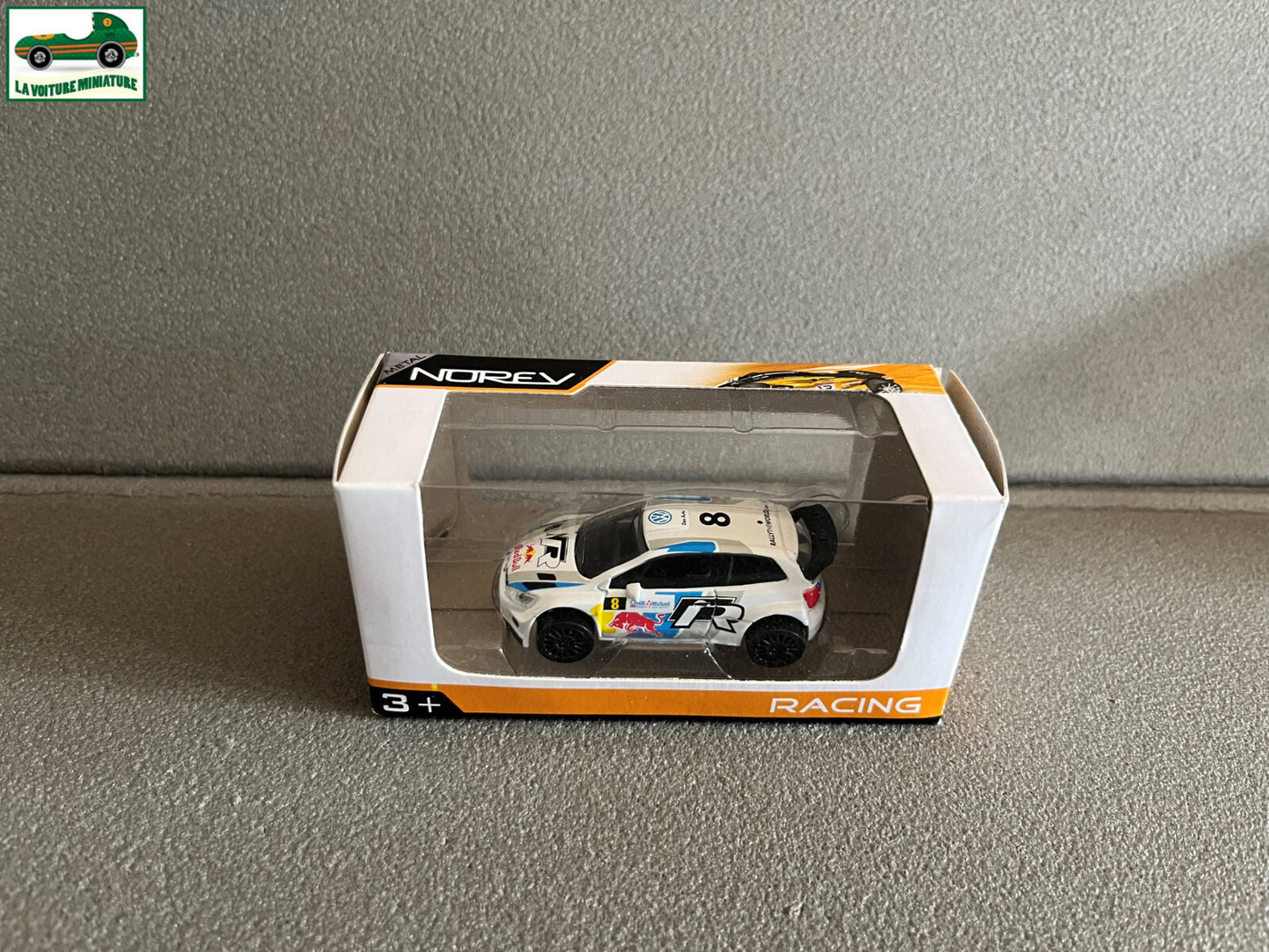 Voiture miniature Volkswagen Polo WRC Rallye Norev 3 inches 1/64