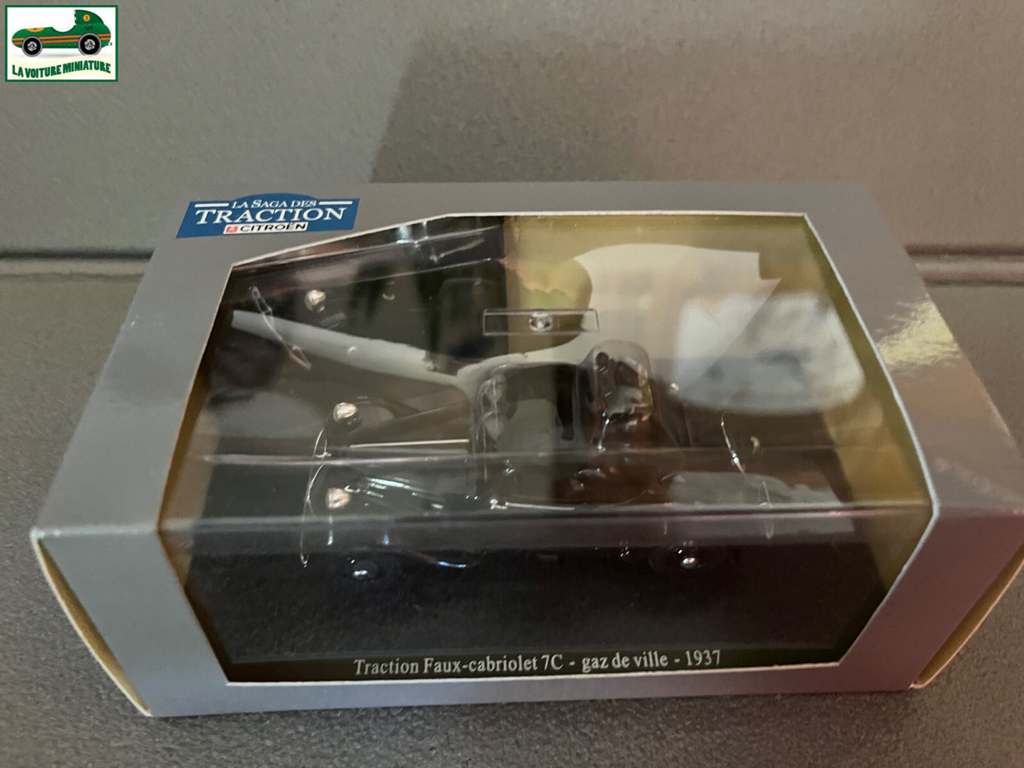 Voiture Miniature Citroen Traction 7C Faux Cabriolet Gaz Atlas Courtage 1/43