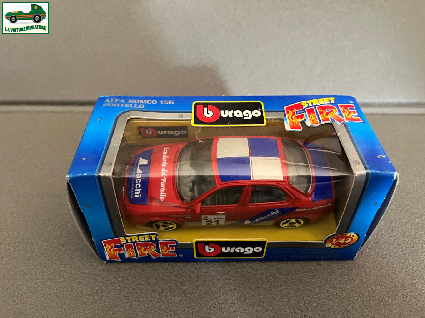 Voiture miniature Alfa Romeo 156 Portello Burago au 1/43