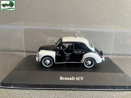 Voiture miniature Renault 4CV Police Paris au 1/43