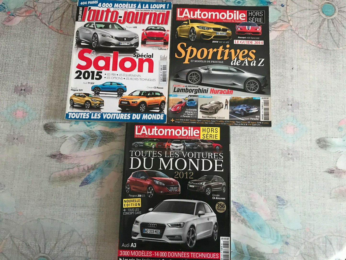 Livre Revue Voiture Lot de 3 Automobile Magazine L'Auto-Journal Hors Série