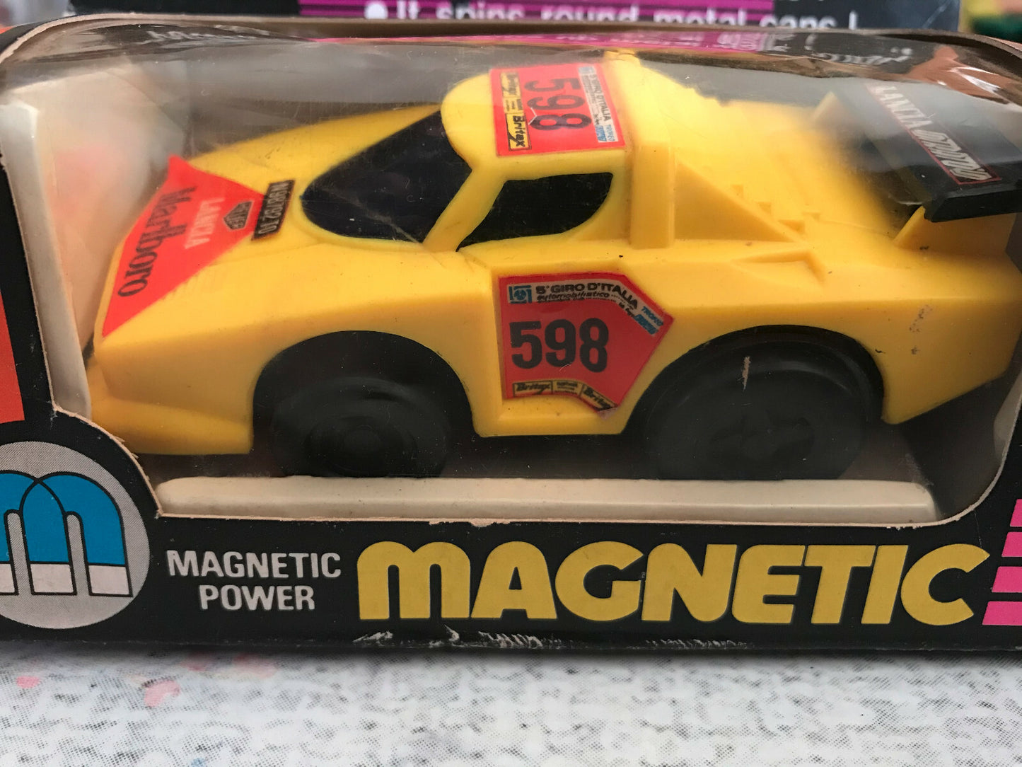 Ancien Jouet Voiture Course Magnetic Wheels Power Lancia Stratos HF NO.1881W