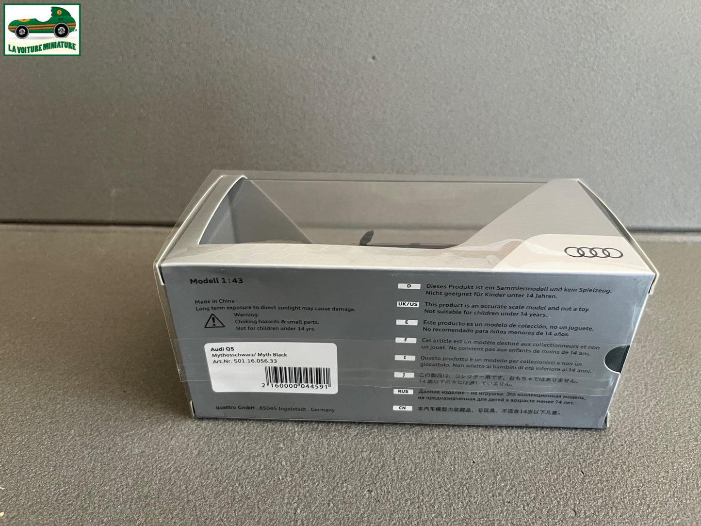 Voiture Miniature Audi Q5 Black Concession au 1/43