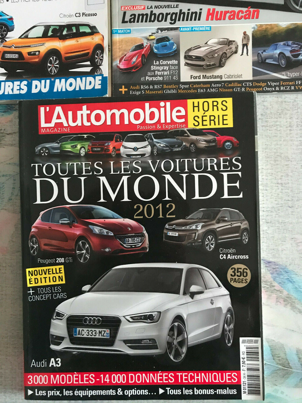 Livre Revue Voiture Lot de 3 Automobile Magazine L'Auto-Journal Hors Série