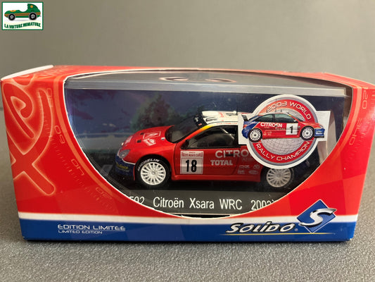 Voiture miniature Citroen Xsara WRC 2003 1592 Rallye Monte Carlo Solido au 1/43