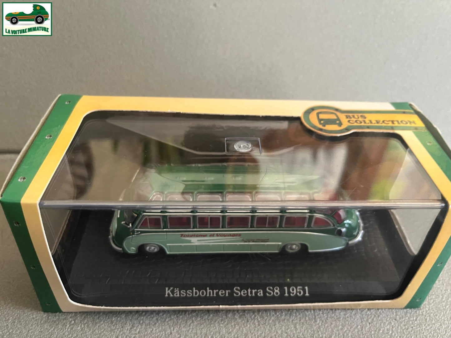 Voiture miniature Kassbohrer Setra S8 1951 Autobus Bus Collection Atlas 1/72