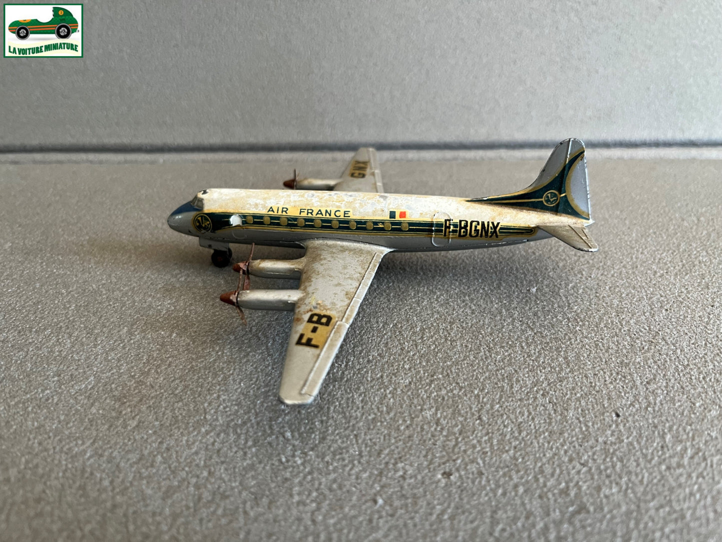 Ancienne Miniature Dinky Toys Avion Vickers Viscount 60E Meccano France Epave