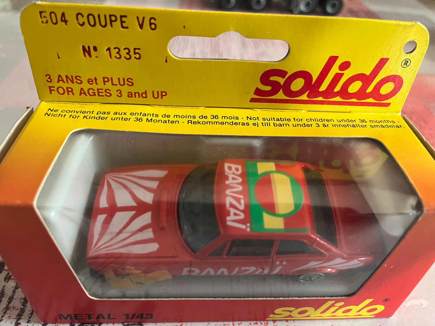 Voiture Miniature Peugeot 504 Coupé V6 Banzai Solido France au 1/43