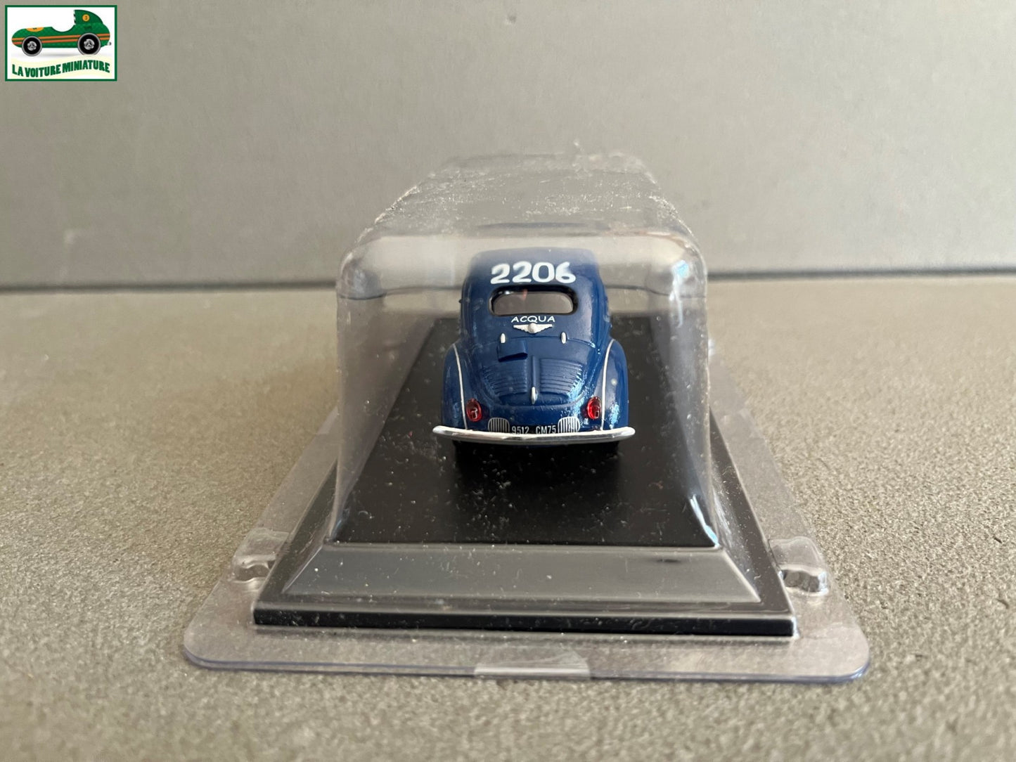 Voiture Miniature Renault 4CV Course Mille Miglia 1063 1954 Eligor au 1/43