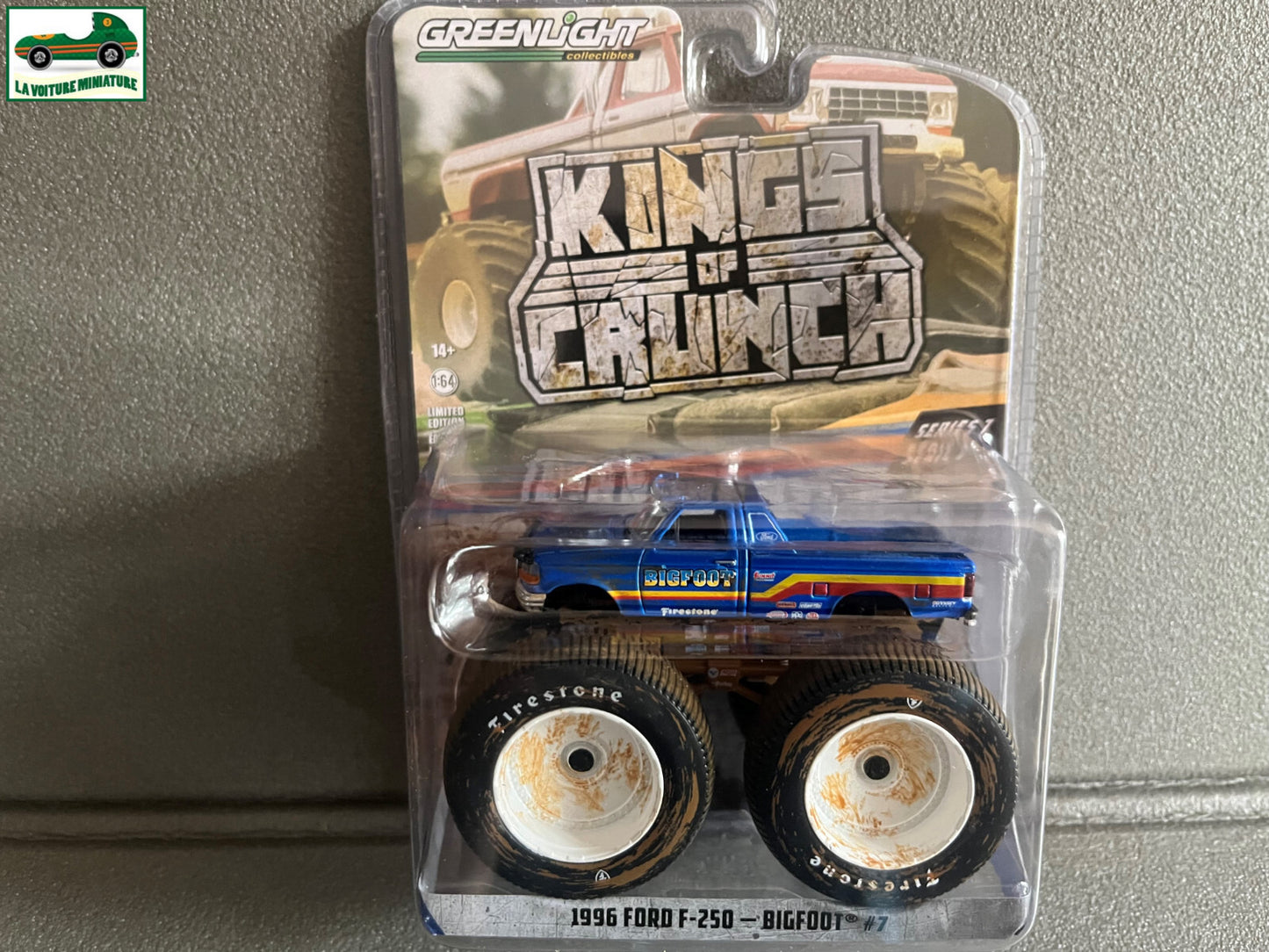 Voiture Miniature Monster Truck 1996 Ford F-250 BigFoot Greenlight au 1/64