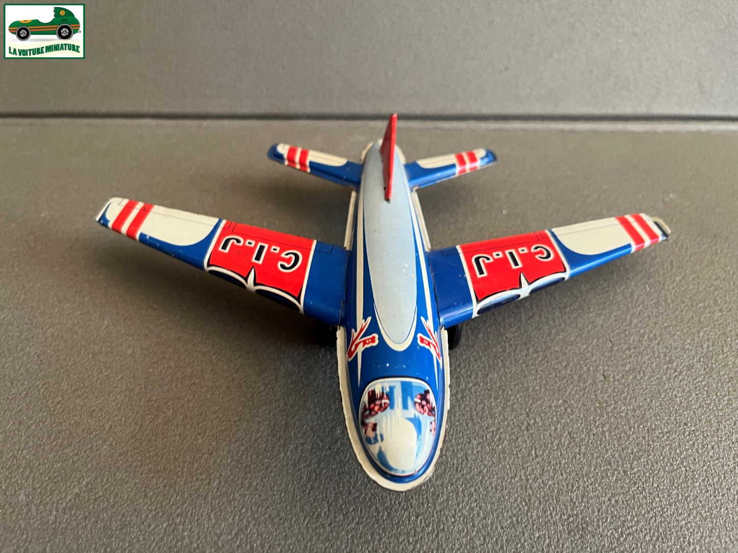 Jouet Ancien Tôle Avion CIJ Friction France Vintage