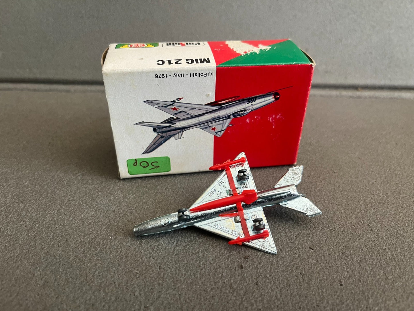 Ancien Avion miniature Militaire Mig 21 C Club 33 Polistil 1976