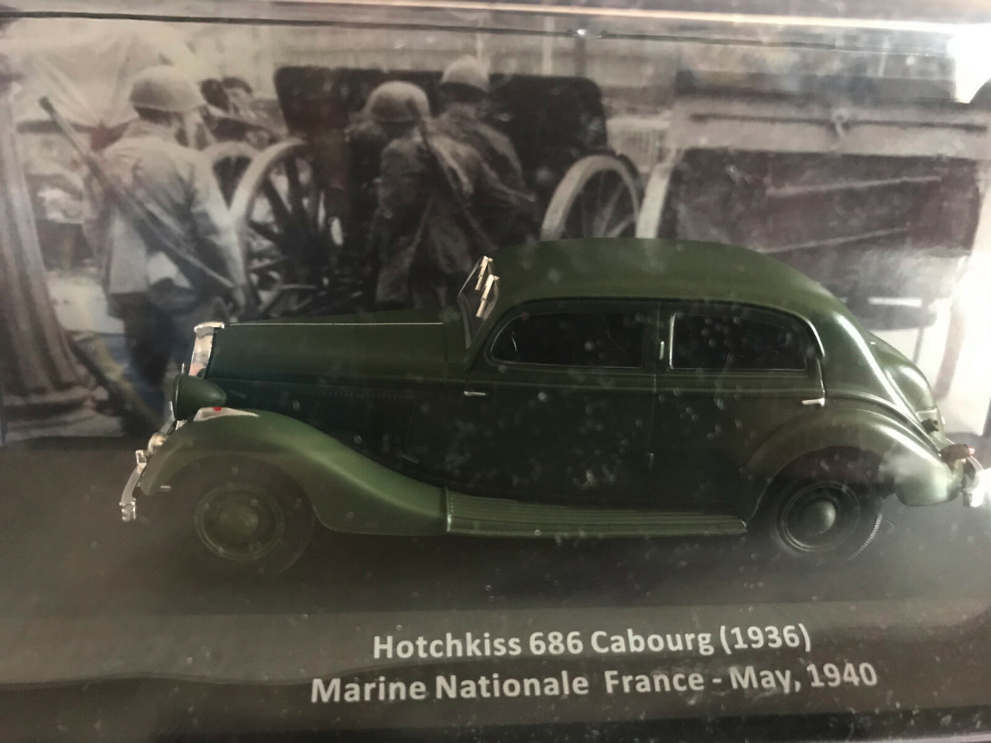 Voiture Miniature Militaire Hotchkiss 686 Cabourg Marine Nationale France 1/43