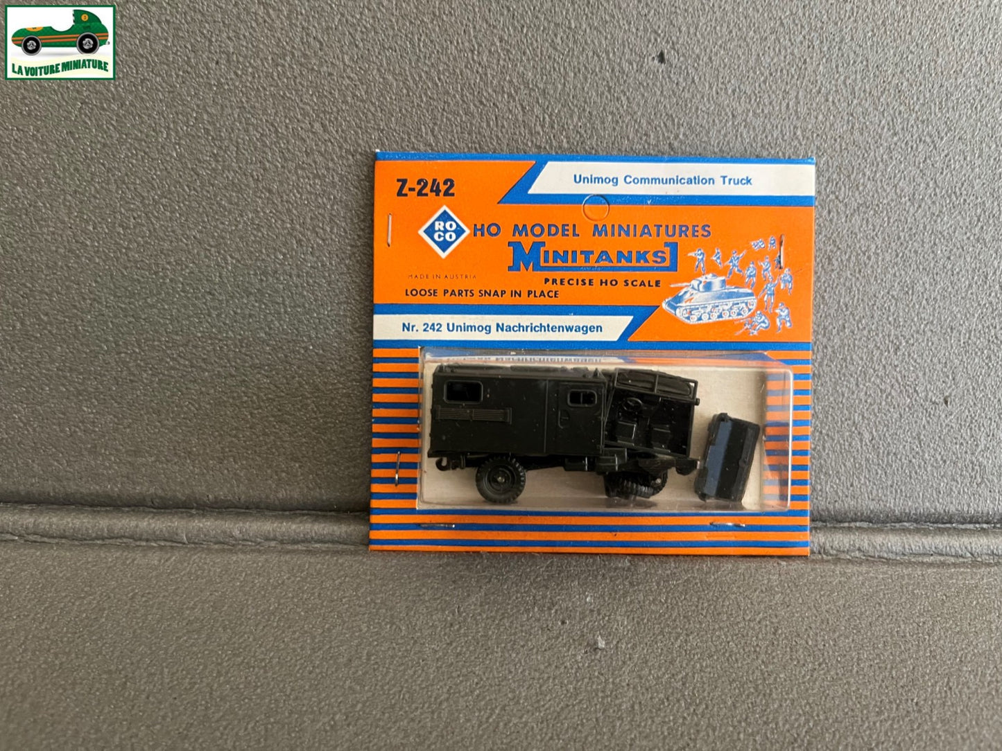 Miniature Engin Militaire Camion Z-242 Unimog Truck Roco Minitanks 1/87 HO