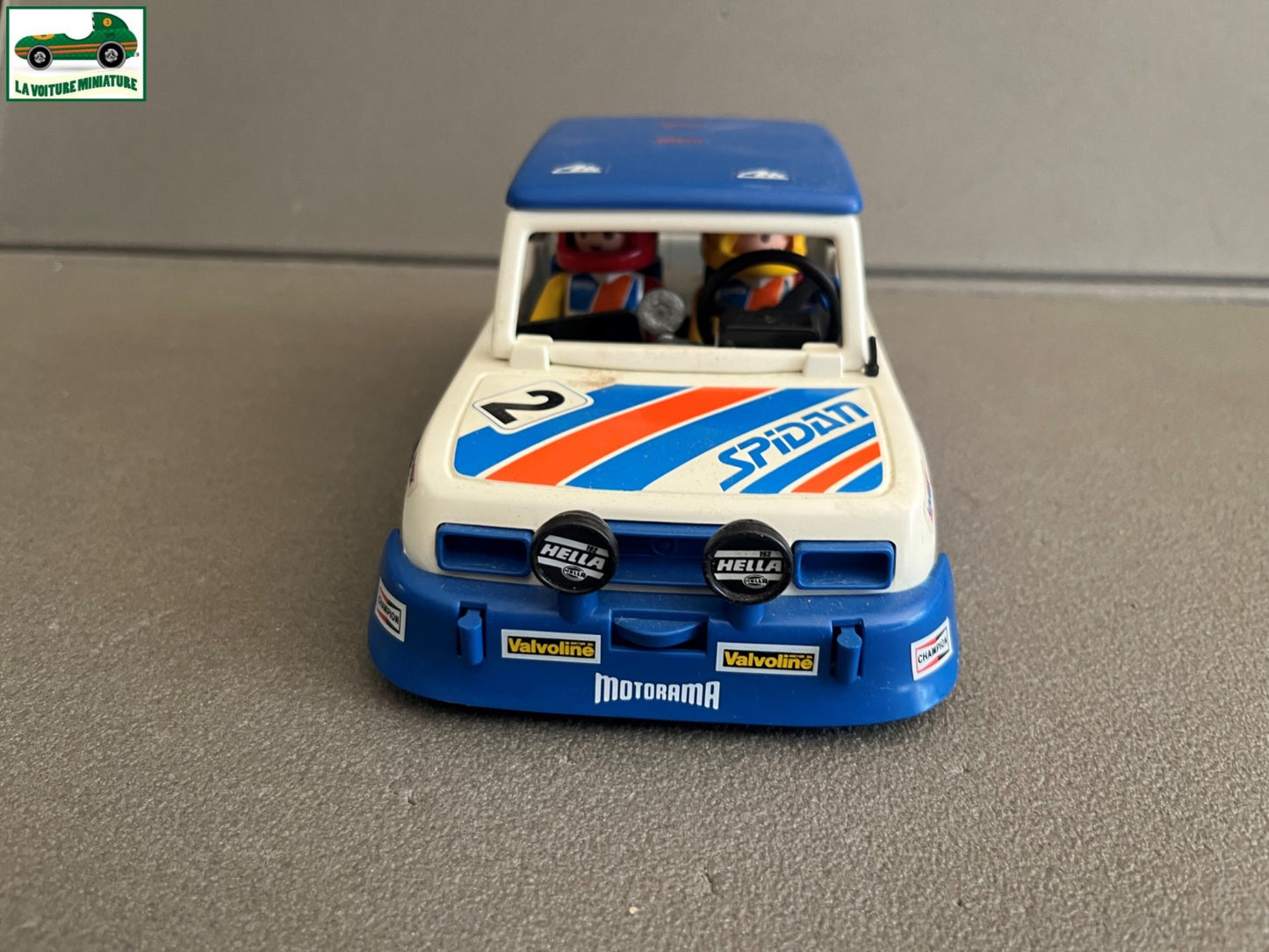 Ancienne Miniature Voiture Rallye Plastique Playmobil 3753 de 1976